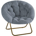Comfortable Disc Chairs Faux Fur Furniture Bedroom Living