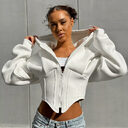 Zipper Hoodie Cardigan Y2K Ins Fashion Street Long