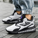 Color-matching Lace-up Air Cushion Sneakers Men's Lightweight Thick-soled
