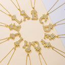 1PCS Fashionable Gold Diamond Crown Uppercase Letter Popular