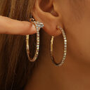 1 Pair European And American Zircon Inlaid Princess