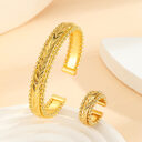 2pcs Vintage Gold Plated Bracelet
