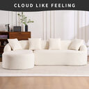 Ly-022 Grey Compression Sofa Combining Chaise Longue