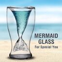 Painted Mermaid Wine Glass