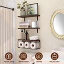 2 In 1 Floating Shelves Wall Mounted