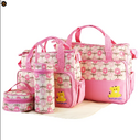 5PCS Baby Nappy Diaper Bags Set Mummy Shoulder