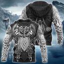 Viking Odin Best Tattoo 3D Hoodies Men Women
