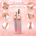 New Lipstick Shape Ladies Electric Shaver Automatic Eyebrow