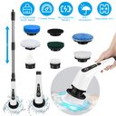 1Pc Electric Spin Scrubber Cordless Rechargeable Telescopic Cleaning