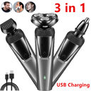 Electric Shaver Mens Razor Rotary Waterproof Pop-Up Beard