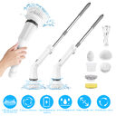 1Set Electric Spin Scrubber Cordless Rechargeable Telescopic Cleaning