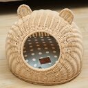Cat nest rattan woven for all seasons