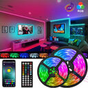 5050 RGB LED Strip Bluetooth Remote Lights TV
