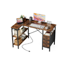 L-shaped Computer Gaming Table With Monitor Stand