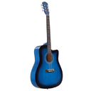 Blue 41-inch Dreadnought Barrel-shaped Cutaway Acoustic Guitar