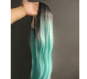 Front Lace Wig Long Straight Hair Female Middle
