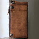 Retro old and long wallet handbag multi-function multi-card