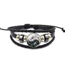 TaiYin Yang Charm Bracelet Multilayer Braided Vintage Jewelry