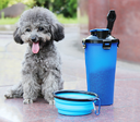 2 In 1Pet Water Bottle Dispenser Travel Portable