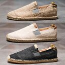 Handmade straw shoes canvas