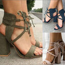 Super high heel hollow round head with sandals