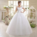 2021Wedding Dress Lace Shoulder Slim Fit Big Code