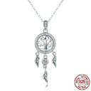 Ladies Dream Catcher Silver Necklace