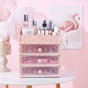 Transparent Makeup Organizer Cosmetic Storage Box Drawer Desktop