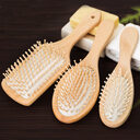 Wood Comb Professional Healthy Paddle Cushion Hair Loss