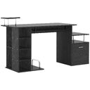 Computer Desk PC Workstation With Drawer Shelves CPU