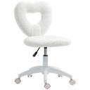 Armless Heart Computer Desk Chair