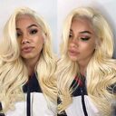 13x4 Lace Front Human Hair Wigs 613 Body