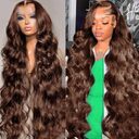 Chocolate Brown 13x4 Lace Front Wig Human Hair