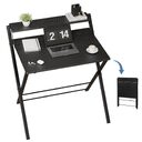Small Folding Desk With Shelf