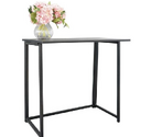 Simple Collapsible Computer Desk Black