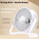 Mini fan-white-6 inch-adjustable in second gear-1