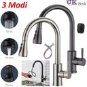 360 Kitchen Sink Mixer Taps Pull Out Spout