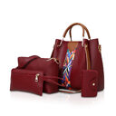 Women Handbags Shoulder Bags 4 Pcs For Ladies