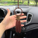 Creative feather car pendant safety accessories