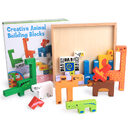 Baby Wooden Toys 3D Blocks Animal Building Stack