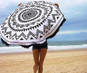 European and American printed tassel round beach mats