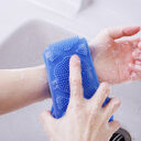 Bath Towel Silicone Rubbing Back