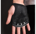 Black Breathable Weightlifting Sports Gym Half Finger Protector