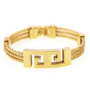 Three-ring wire braided hemp rope bracelet