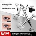 Double-headed Lower Eyelash Stamp Pen Waterproof Natural Long
