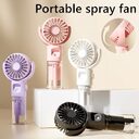 Portable Handheld Spray Fan 4-Speed Water Mist Summer