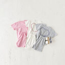 Heart Printing Short Sleeve Suit Korean Style Baby