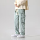 Men's Loose All-matching Corduroy Multi-pocket Straight Cargo Pants