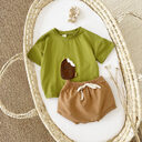Girls' Casual Round Neck Cotton Ice Cream Patch