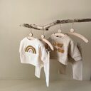 Spring And Autumn Newborn Alphabet Embroidery Baby Long